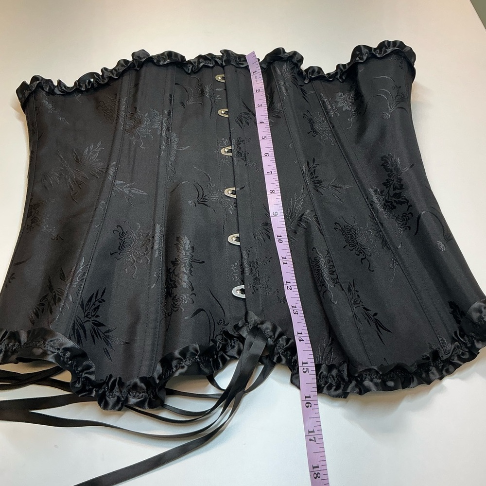SZIVYSHI Corset Tops for Women, Bustier Shapewear Lingerie, Lace Waist Push Up - Picture 6 of 7